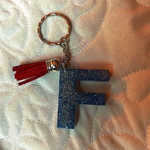 F letter keychain